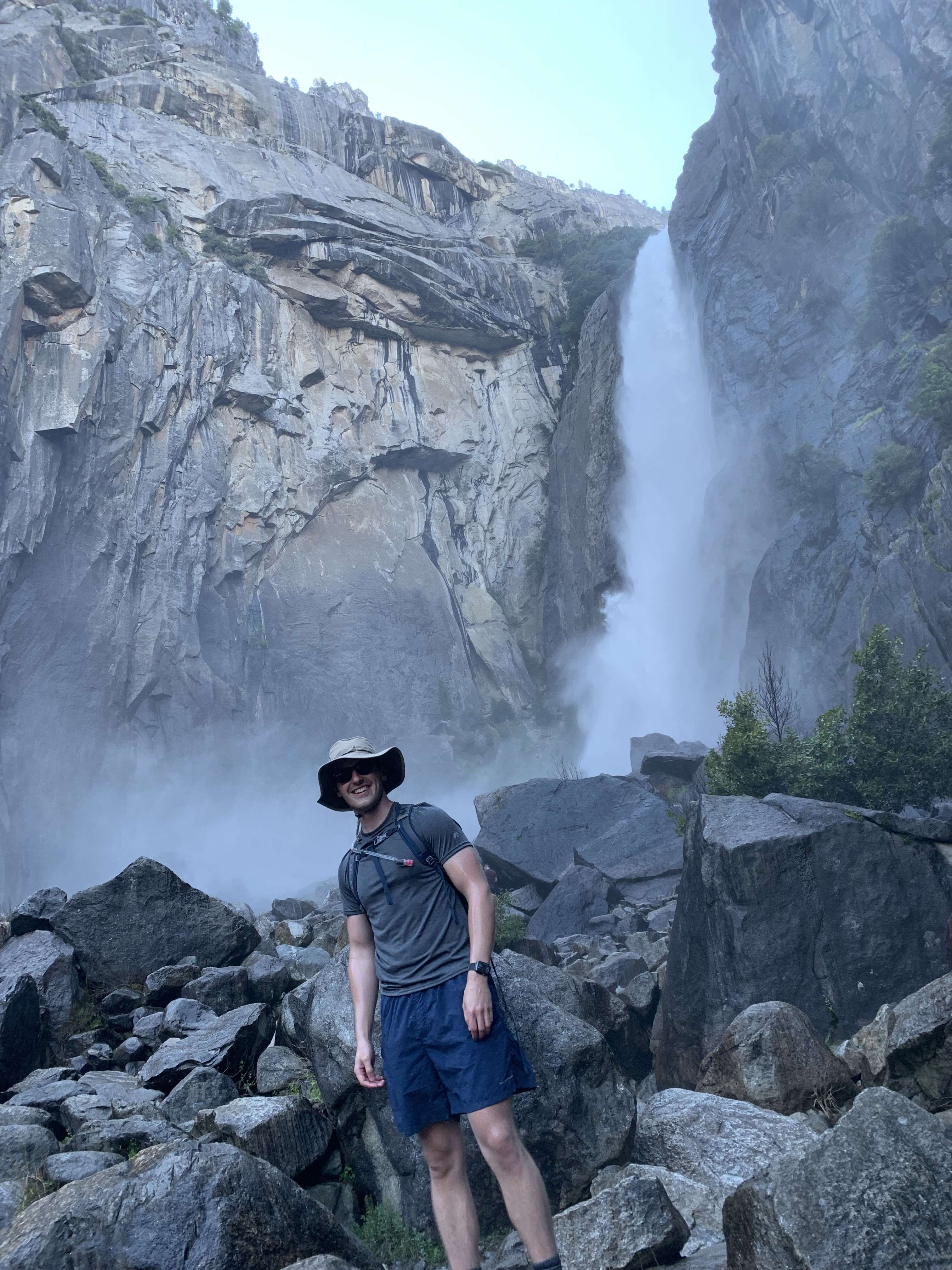 Waterfall landscape from Godfrey's exported WordPress media library